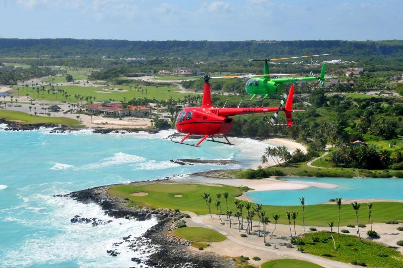 Полет на вертолете на остров Саона